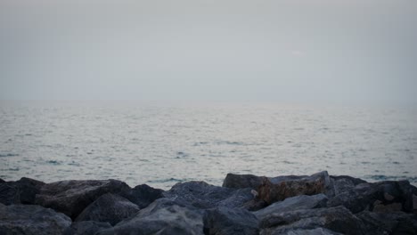 couple walking on the beach at sunset