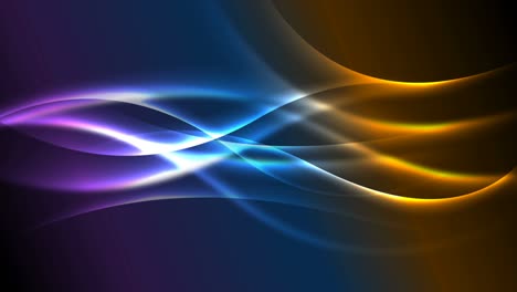 colorful neon glowing waves abstract video animation