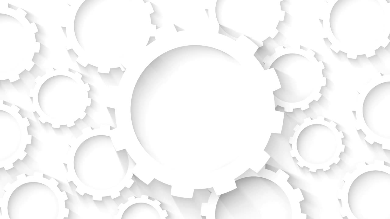 gears abstract industrial background loop animation