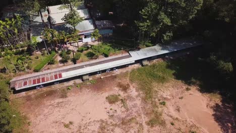 Drohnenaufnahmen-Vom-Schießstand-In-Den-Cu-Chi-Tunneln-In-Der-Nähe-Von-Ho-Chi-Minh-Stadt,-Vietnam