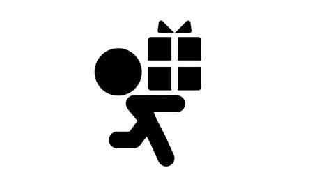 icono entregando el regalo