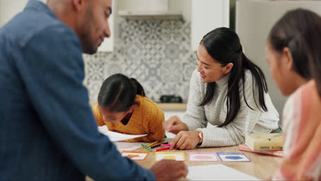 familia, educación y tareas escolares de los estudiantes
