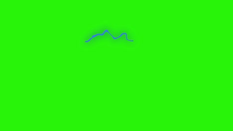 electric effects elements set on green screen chroma key