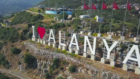 aerial view of alanya, turkey