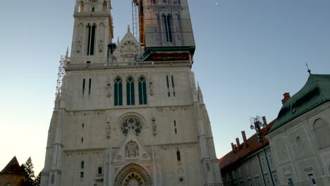 the zagreb cathedral - landmark of zagreb, croatia