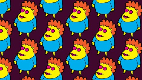 niños dibujando arte pop fondo sin costuras con el tema de las madres