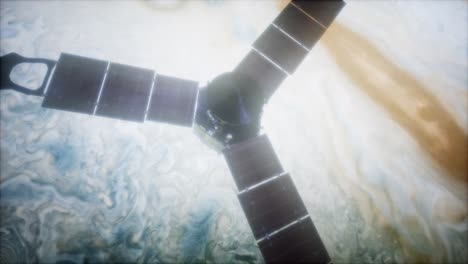 satélite de juno en órbita alrededor de júpiter