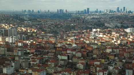 istanbul cityscape aerial view