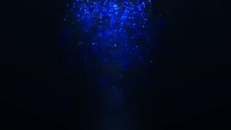 abstract dust particles on blue background loopable animation