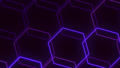 patrón hexagonal futurista líneas púrpuras y azules