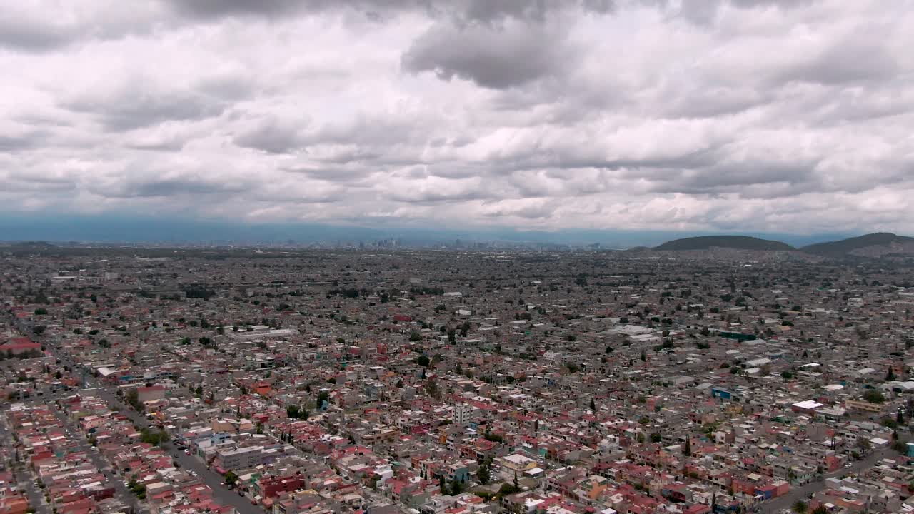 Aerial View Metropolitan Area Mexico CIty