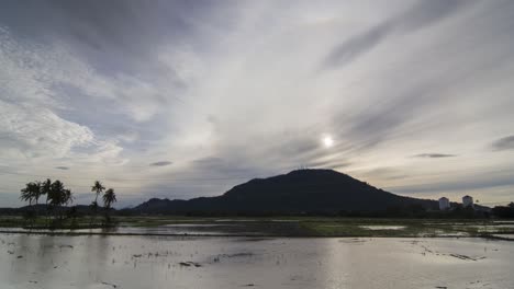 timelapse phenomenin halo over bukit mertajam hill