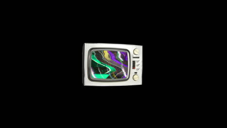 televisor plateado retro 00