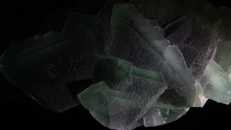 a very large and rare fluorite formation with large cubic green crystals