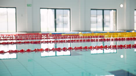 indoor swimming pool with lanes