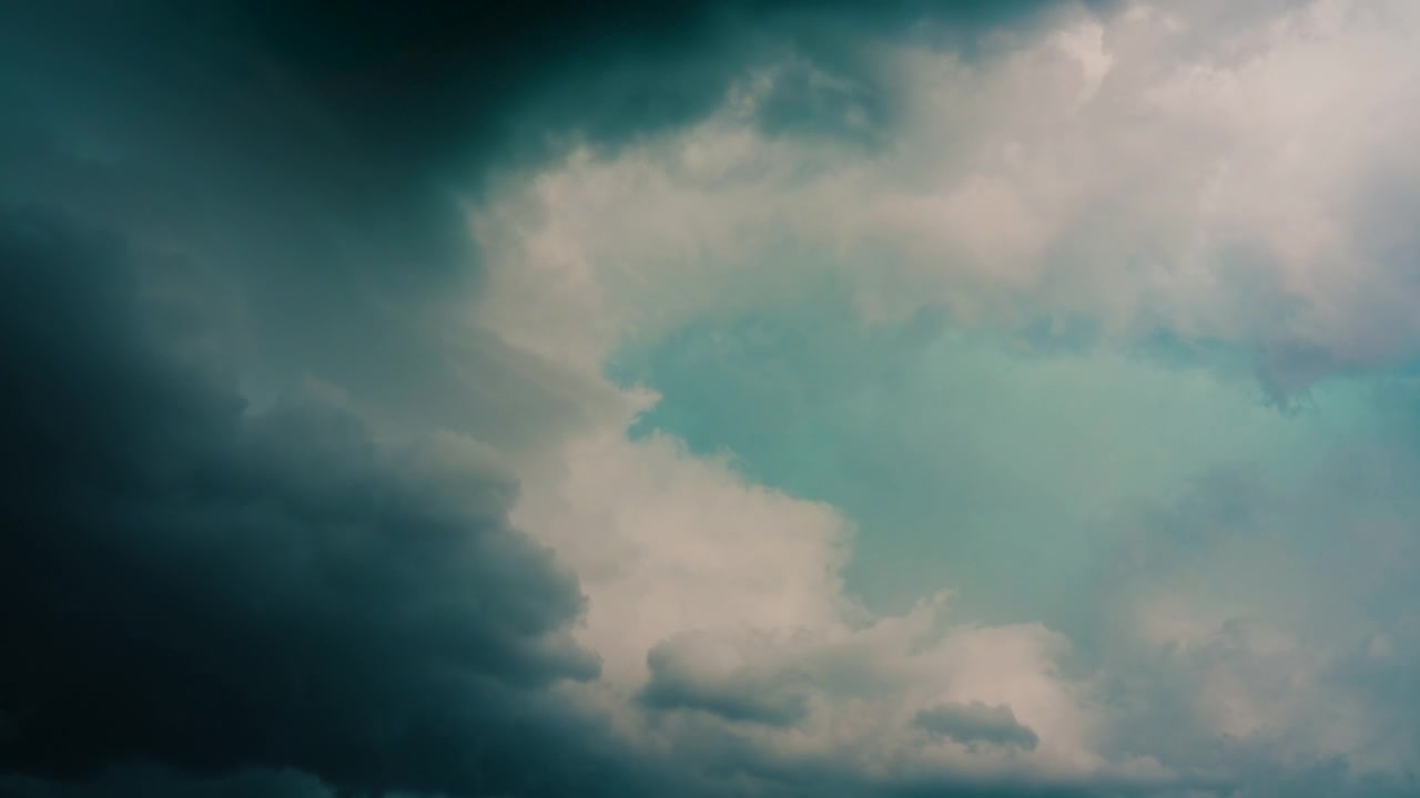 Relaxing cloudscape seamless animated background with gentle motion