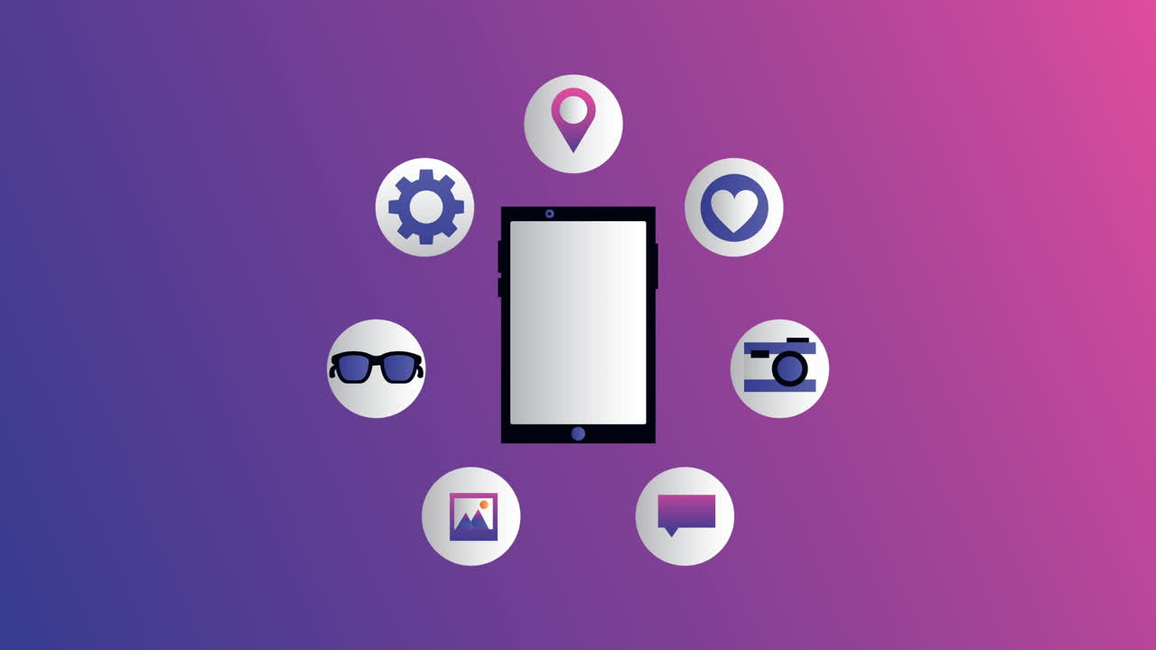 dispositivo de teléfono inteligente con tecnología de redes sociales