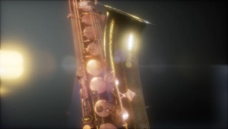 golden tenor saxophone