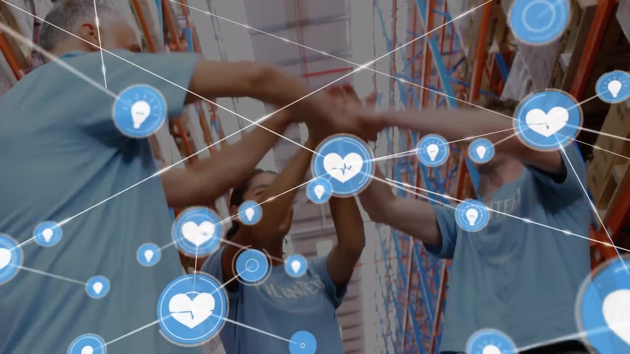 창고에서 다양한 자원봉사자들을 연결하는 네트워크의 활성화