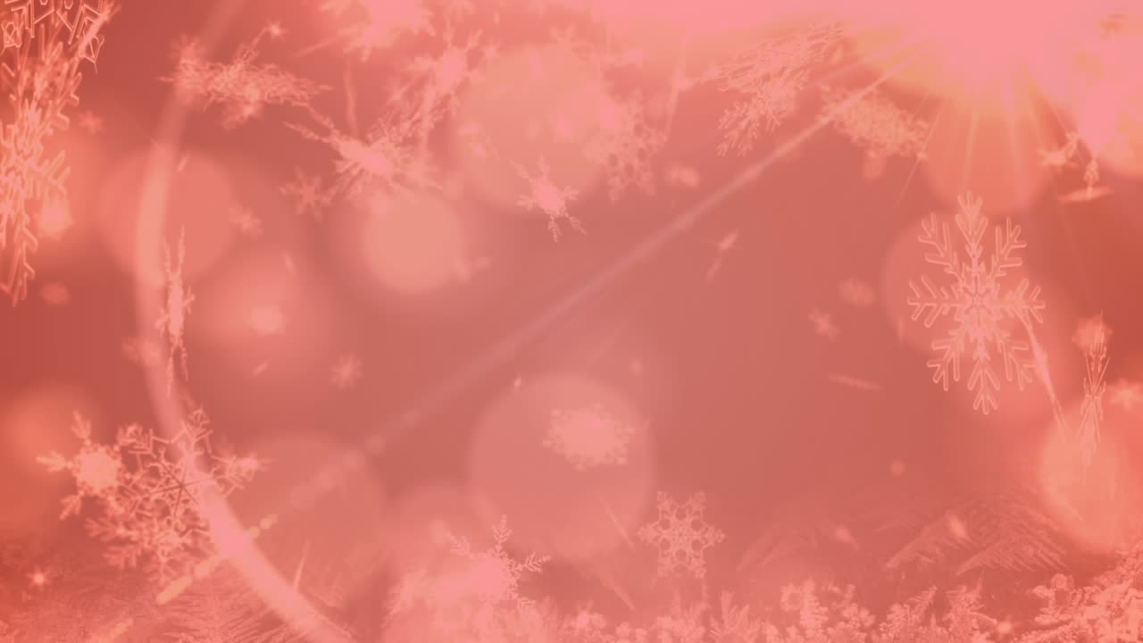 보케와  ⁇ 은 필터로 배경 위에 내리는 눈의 애니메이션