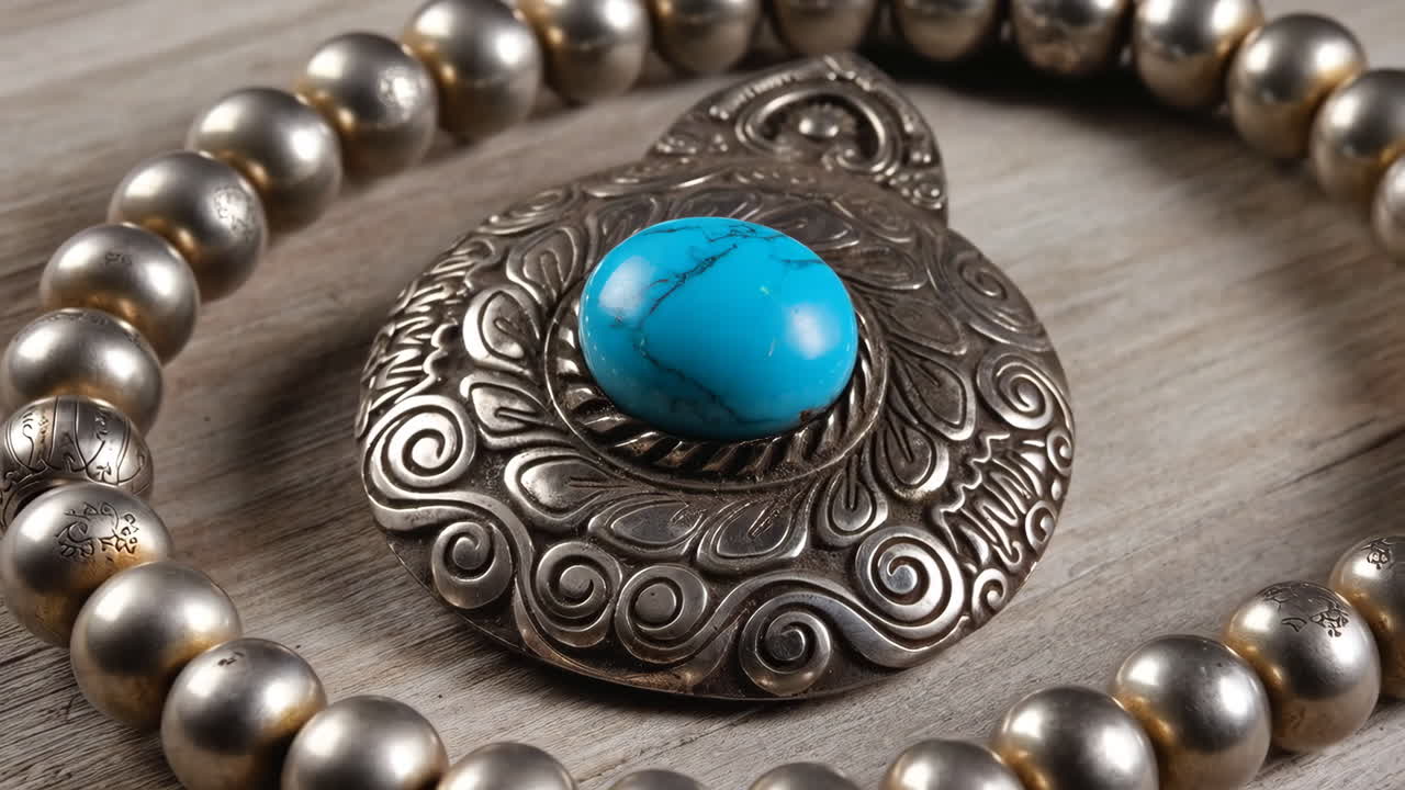 Turquoise and Silver Necklace