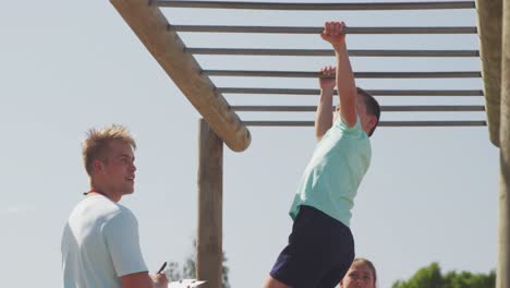 Caucasian-boy-training-at-boot-camp-