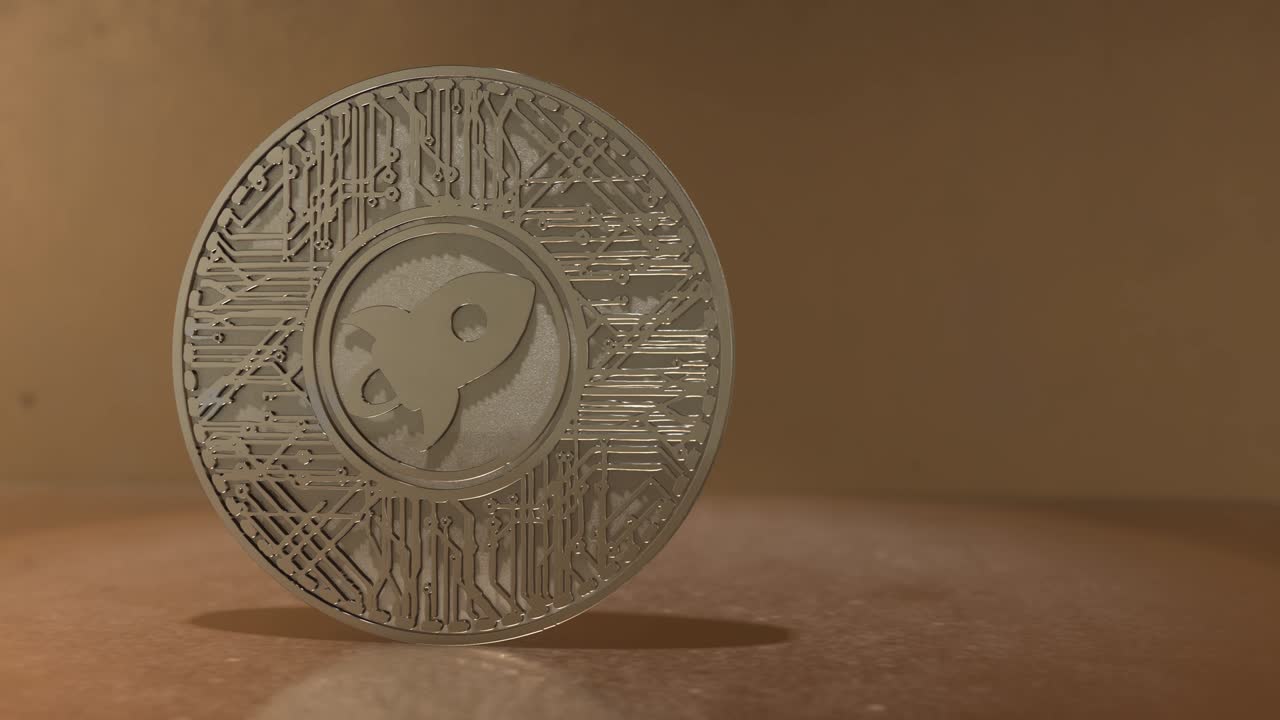 moneda estelar xlm blockchain criptomoneda altcoin renderizado en 3d