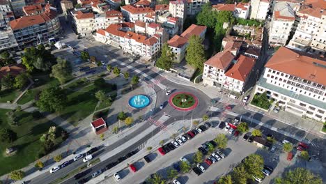 aerial drone flight over kastoria city – macedonia, greece's gem