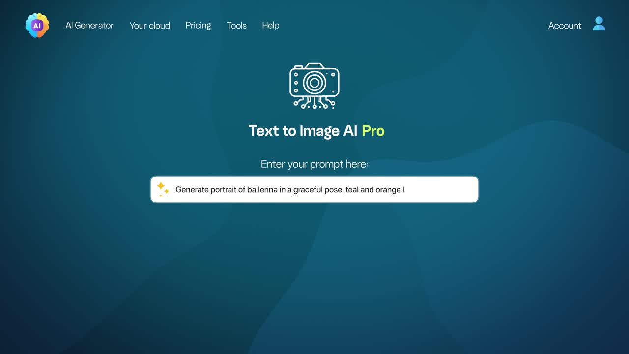 아이는 우아한 포즈에서 발레리나의 초상화를 생성했습니다.