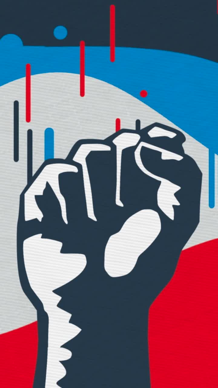 símbolo del puño de protesta