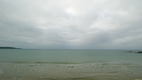tranquil beach scene