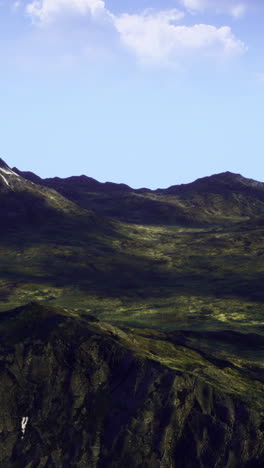 majestic mountain landscape showcasing lush valleys and rugged peaks