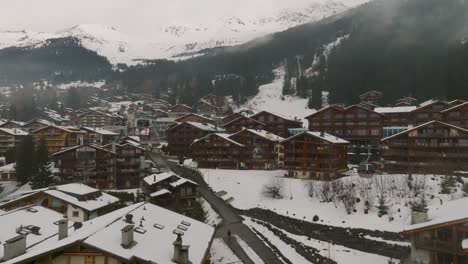 瑞士雪地覆蓋的維爾比爾村 (verbier)