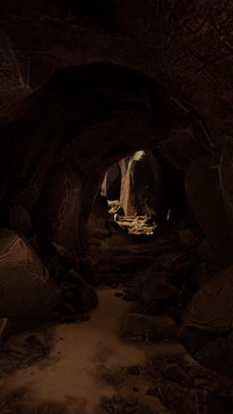 dark cave interior