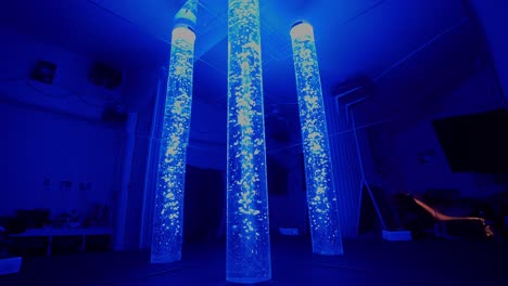 bubble column changing color for sensory treatment and autism