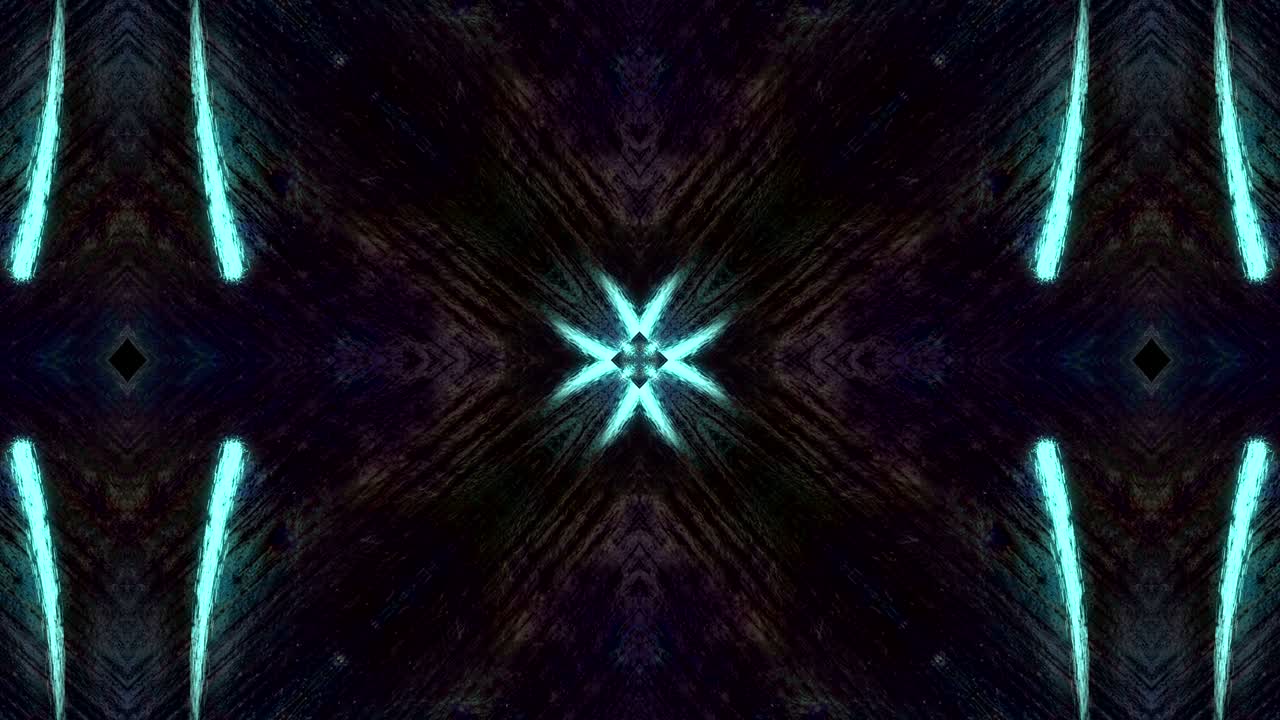 Looped Abstract ornate decorative background. 3d Kaleidoscope or mandala.