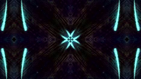 fondo decorativo abstractamente adornado con bucles. caleidoscopio o mandala en 3d.