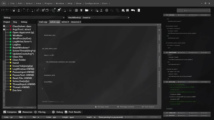 Sleek Modern Ui Displaying Real Time Animations Of Programming Code Being Typed