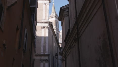 roman street in the city of rome