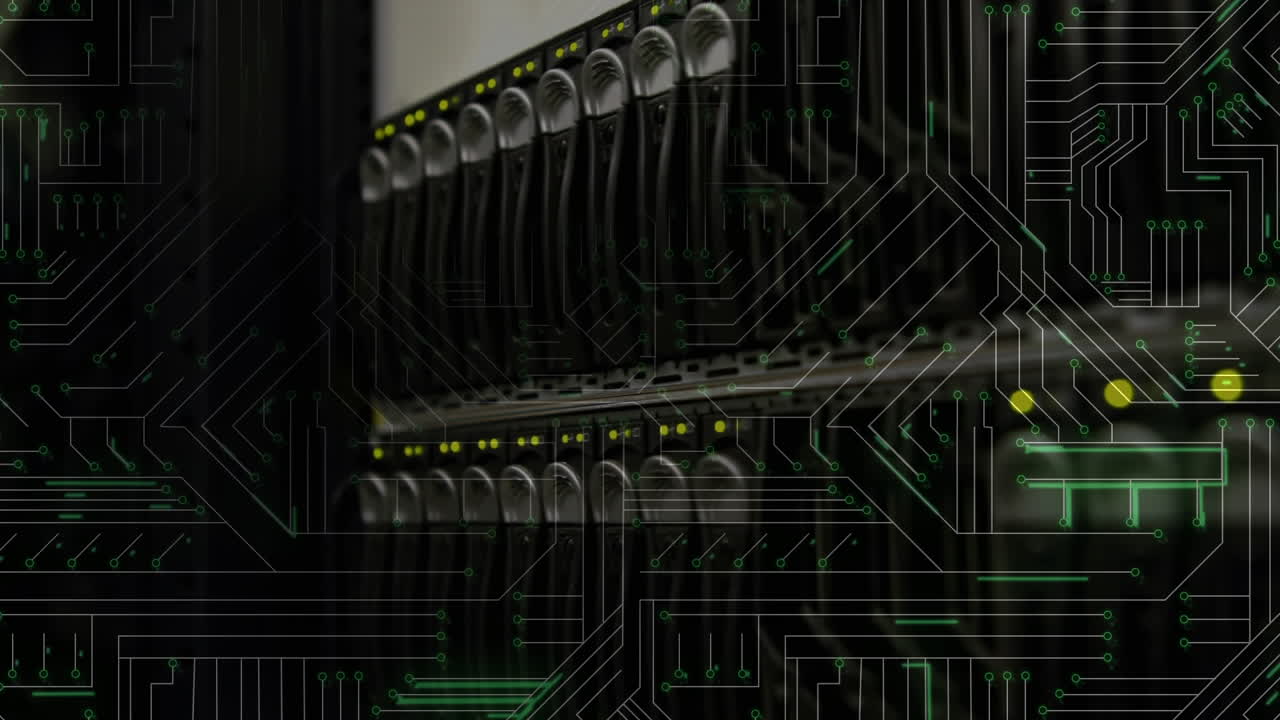 hardware de computadora y placa de circuito incandescente