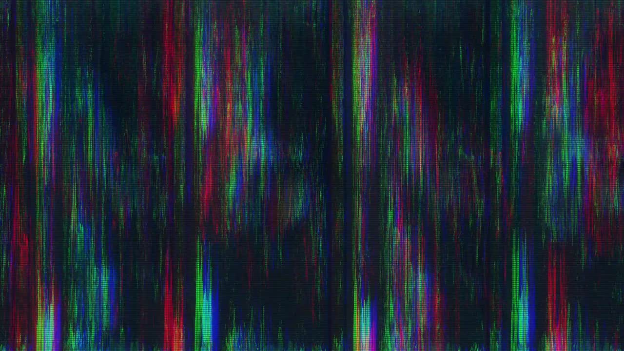 diseño único abstracto animación digital ruido de píxeles error de fallo daño de video