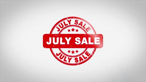 july sale stamp design