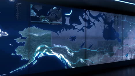 alaska on a digital map