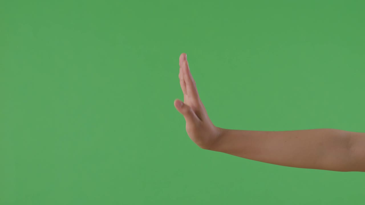 Hand gesture rejecting