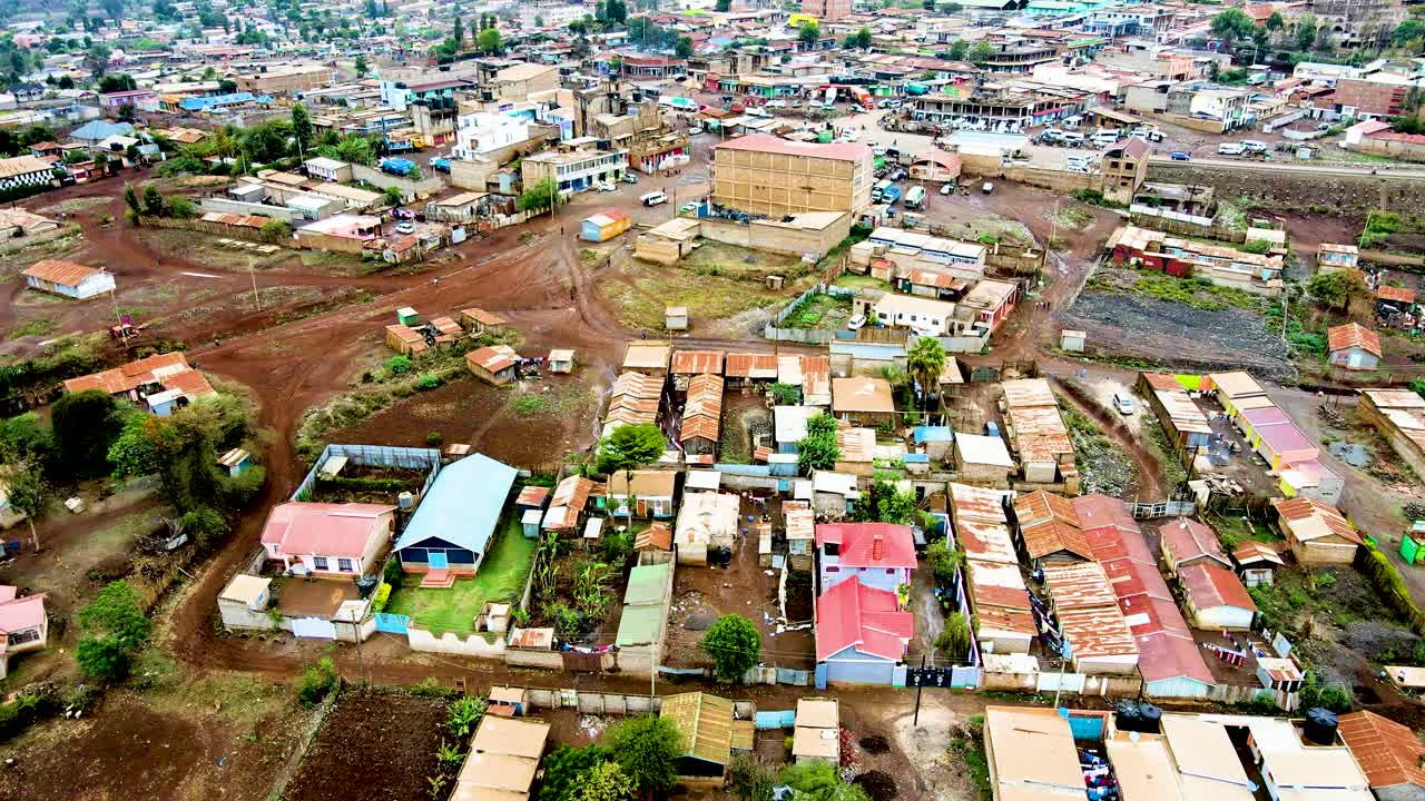 나이로비 시골 도시 풍경 케냐 도시 스카이 라인
