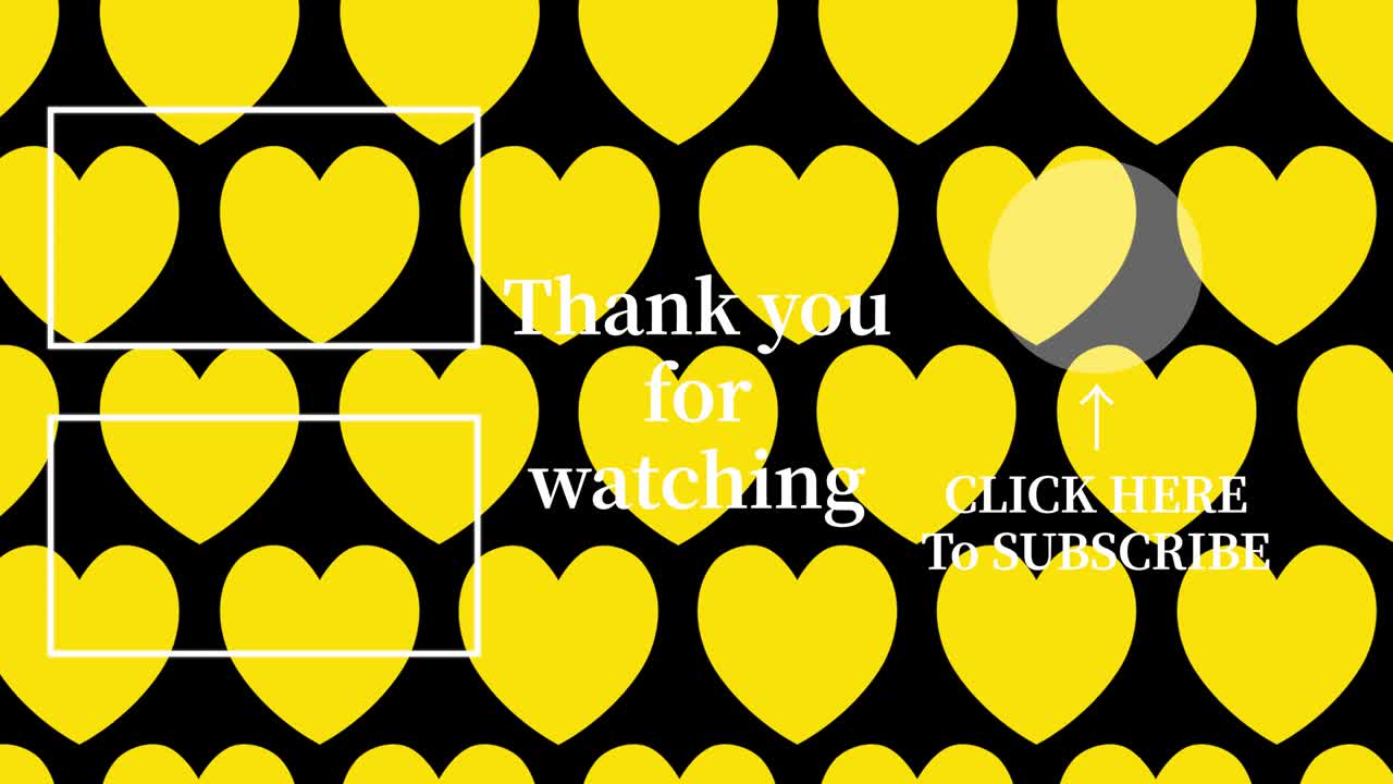 간단한 심장 움직임 엔드 카드 엔딩 스크린 모션 그래픽