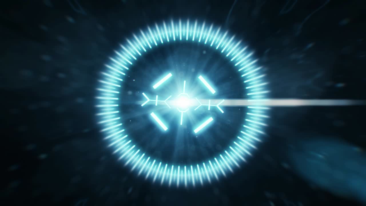 아나모프 하이라이트의 배경으로 표적의 2d hud 애니메이션