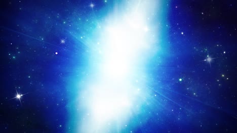 4k dark nebula clouds glow in space rotation round the stars universe, space travel loop background planets.