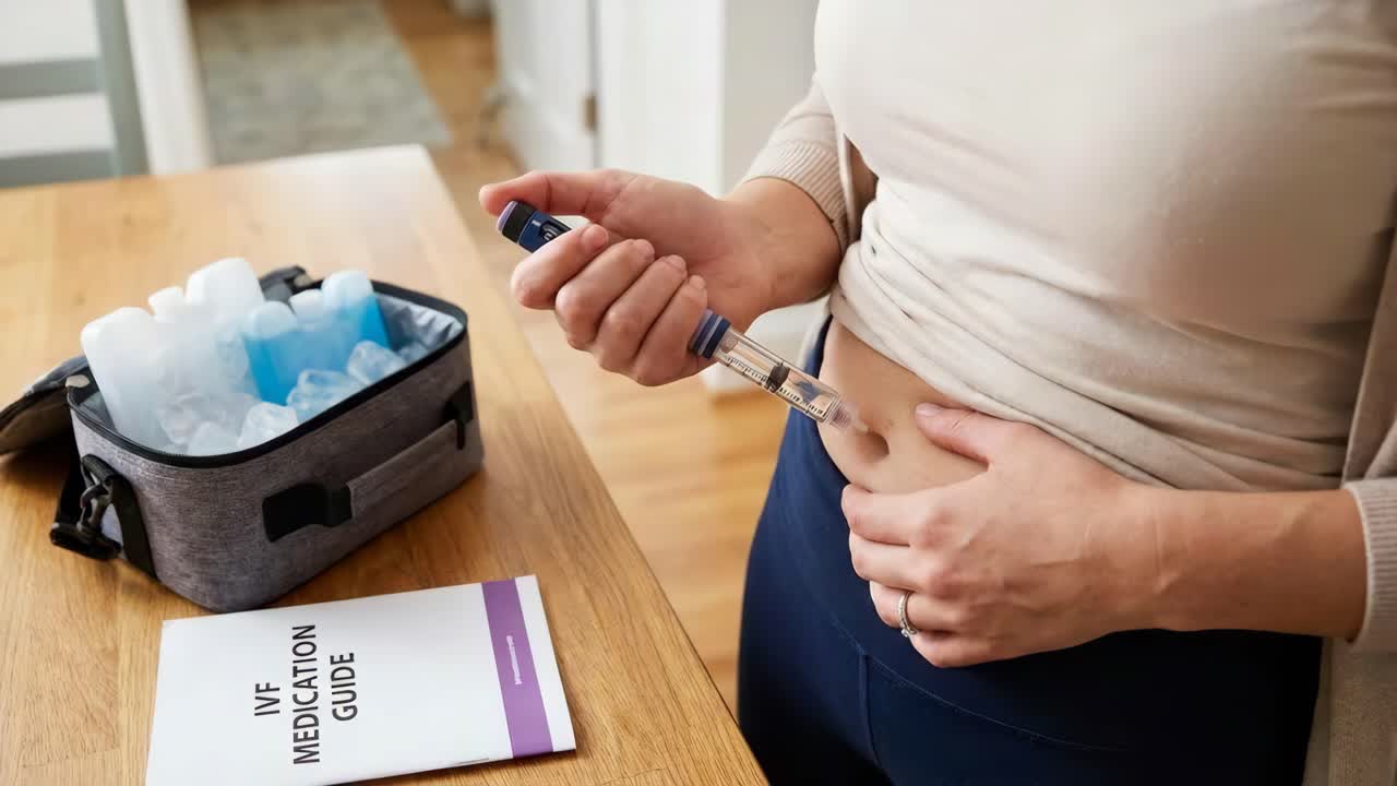 Iniezione di farmaci per la fecondazione in vitro