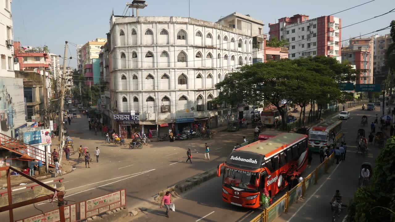calle de la ciudad ocupada en bangladesh